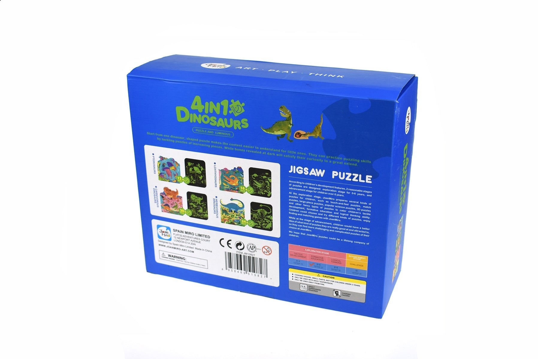 4 in 1 Dinosaur Puzzle & Luminous - Kids Mega Mart