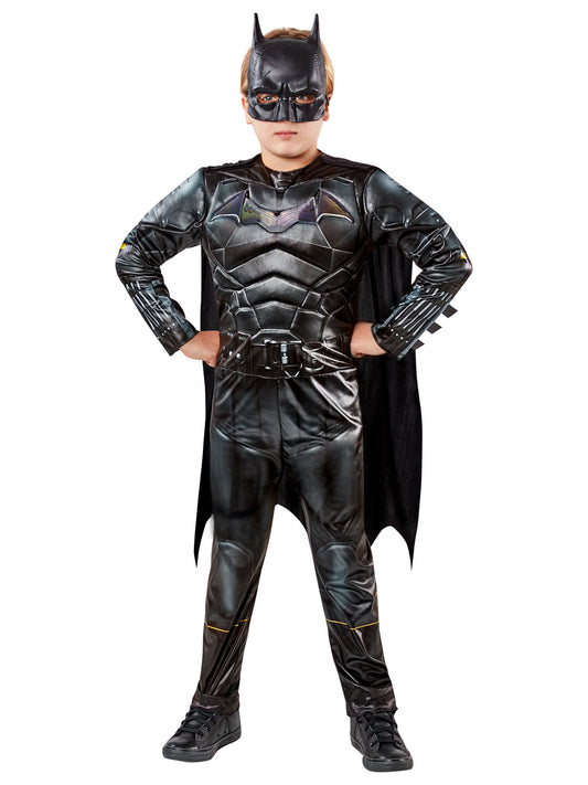 Deluxe The Batman kids costume with fun lenticular design for imaginative play at home.