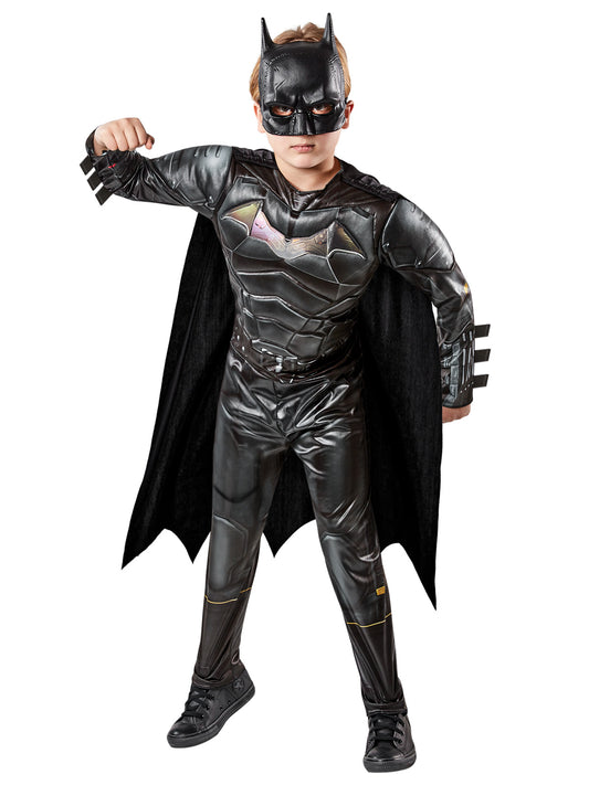 Batman The Batman Deluxe Lenticular Kids Costume - Official DC Comics superhero outfit for play