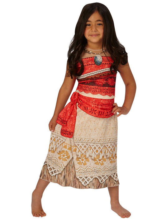 Moana Deluxe Adventure Costume for Kids. Authentic movie outfit for magical playtime adventures.