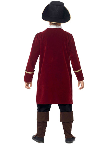 Deluxe Pirate Captain Costume | Jacket Waistcoat Hat Set Kids