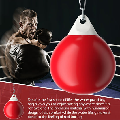 45cm Water Filled Boxing Punching Bag | Adjustable Chain White