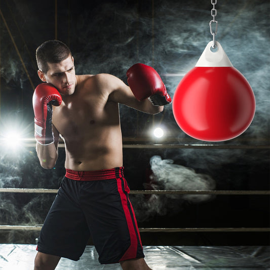 45cm Water Filled Boxing Punching Bag | Adjustable Chain White