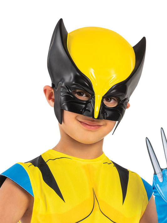 Kids Wolverine X-Men 97 Marvel costume with mask and claws for playtime fun.