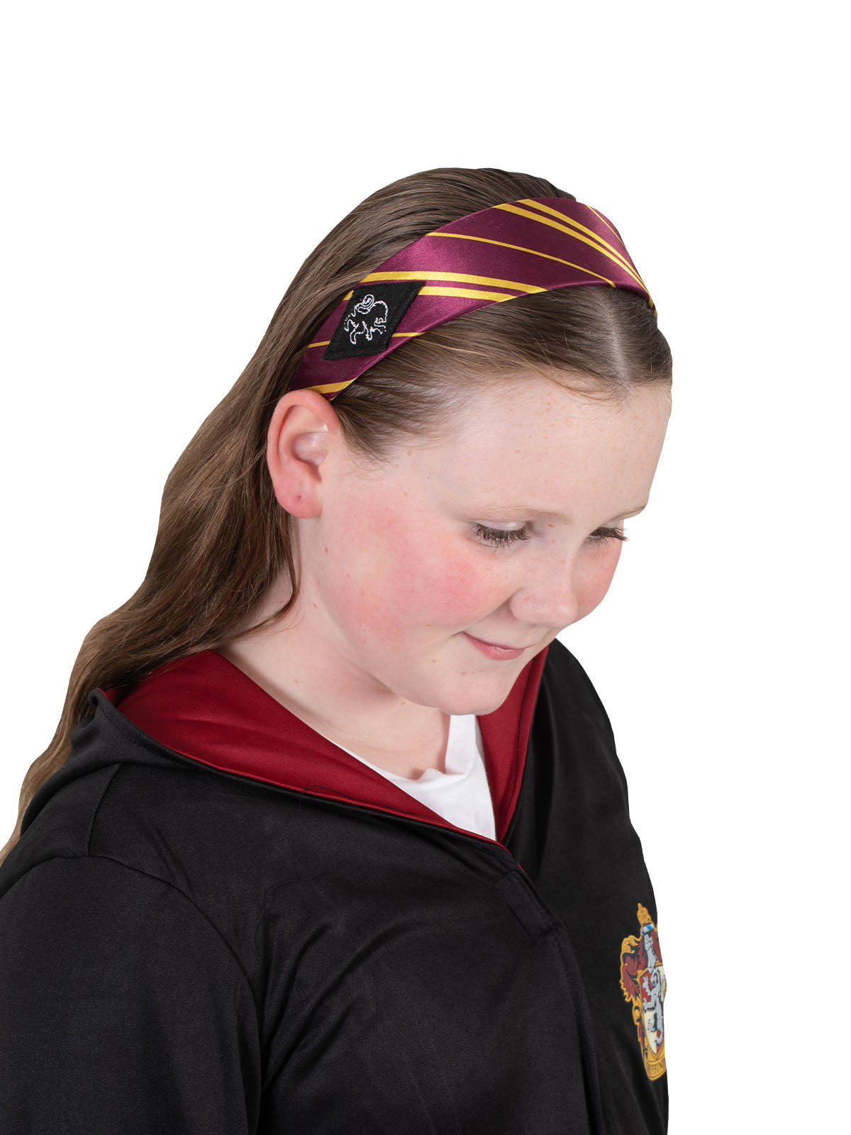 Gryffindor headband for kids, official Harry Potter merchandise, perfect for dress-up play at home.