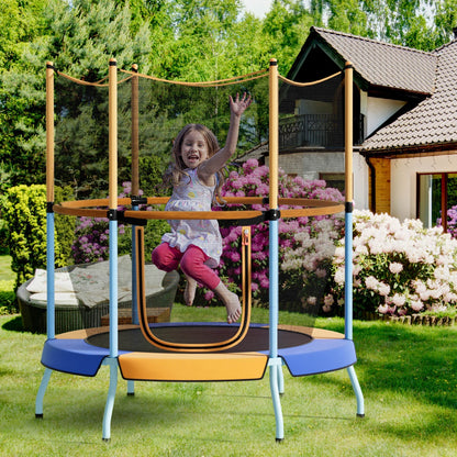 Kids 48 trampoline with safety net for indoor/outdoor fun - perfect for active play.
