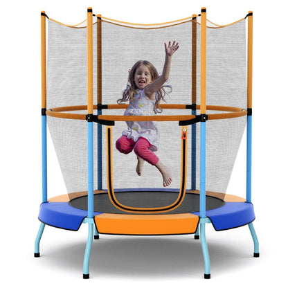 4ft Kids Indoor/Outdoor Trampoline with Safety Net Enclosure