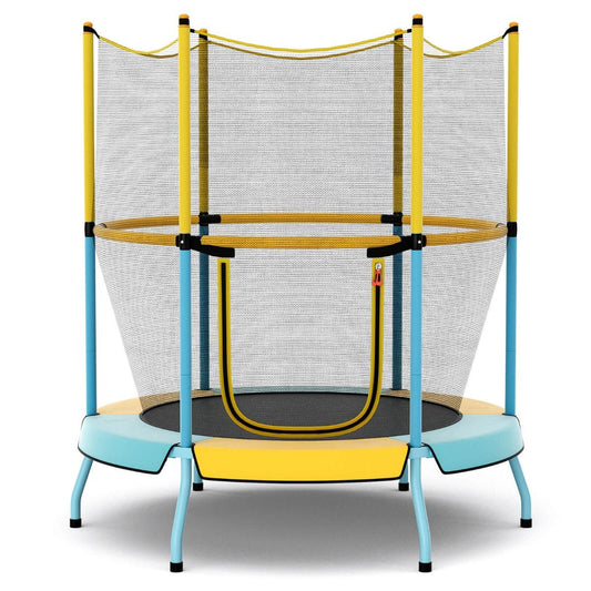 48 Inch Kids Bounce Trampoline with Enclosure Net