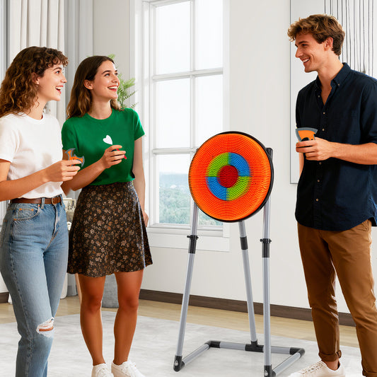 4 In 1 Kids Throwing Target Set | Orange Black Grey Colors