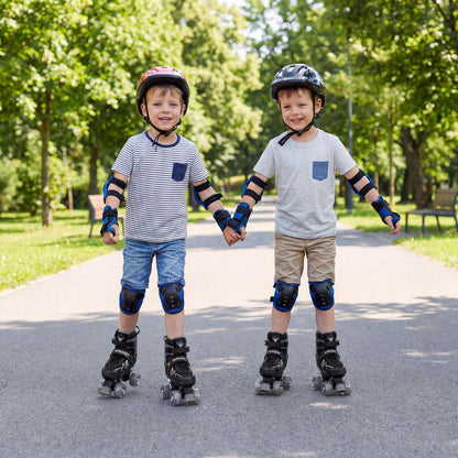 Black Quad Skates | 4 Size Adjustable Light-Up Wheels Ages 5-7
