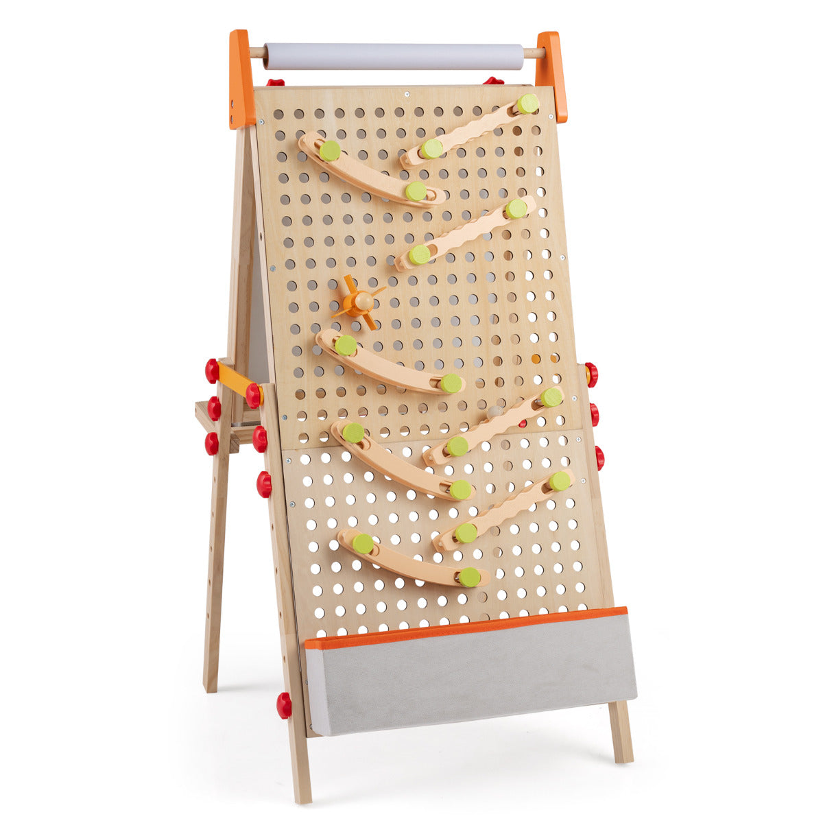 Natural Wood 4in1 Adjustable Kids Art Easel | Double Sided Board
