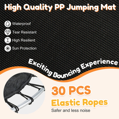 Orange Kids Trampoline 5.3Ft | 135kg Capacity & Enclosure Net