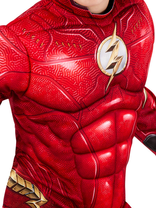 The Flash Deluxe Movie Costume for Kids | Official DC Comics Outfit for Dress-Up Play