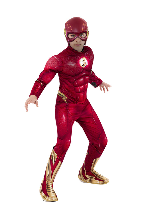 The Flash Deluxe Movie Costume for Kids - Official DC Comics Outfit for Homeplay