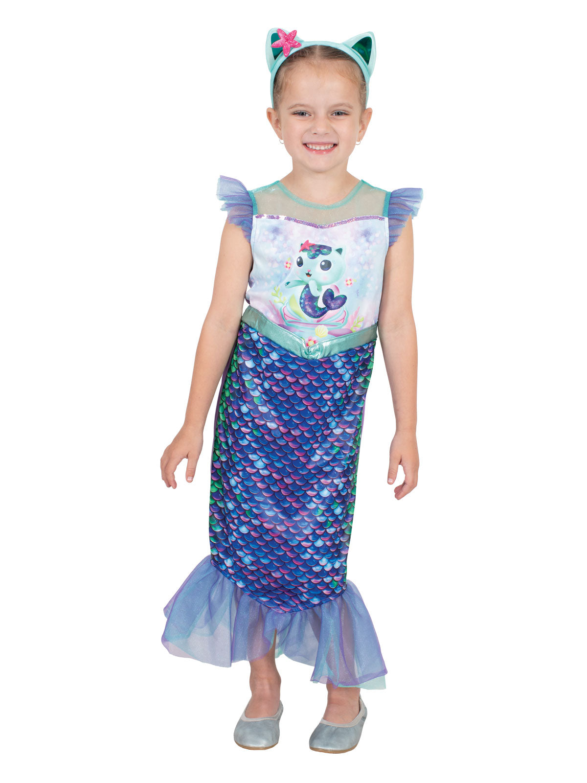 MERCAT MERMAID COSTUME - GABBY'S DOLLHOUSE CHILD