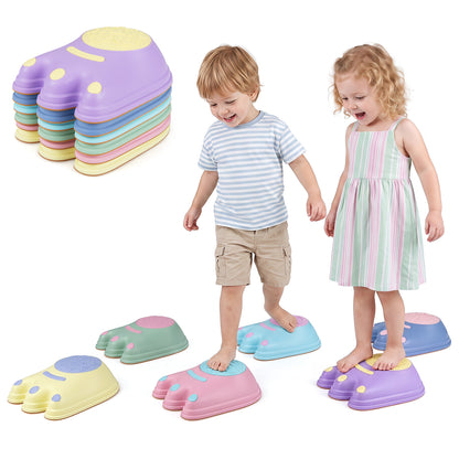 6-Piece Multi-Color Monster Stepping Stones | Kids Balance Toy