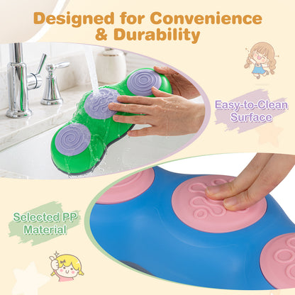 6-Piece Multi-Color Peanut Stepping Stones | Kids Balance Toy Set