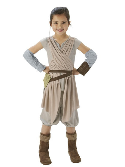 Rey Star Wars Deluxe Kids Costume Set - Official Disney Licensed. Perfect for imaginative play.