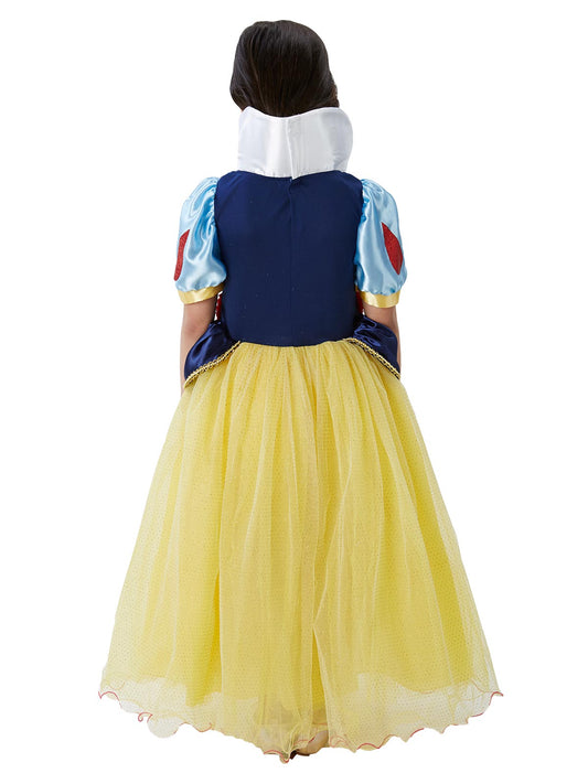 Snow White Premium Costume | Sequin Bodice & Gold Trim Kids