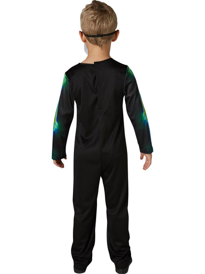Neon Skeleton Jumpsuit | Glow in Dark Kids Costume with Mask