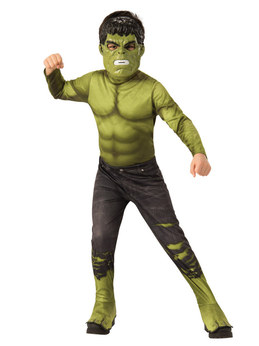 Childs Hulk Classic Costume - Iconic Marvel superhero outfit for imaginative play at home.