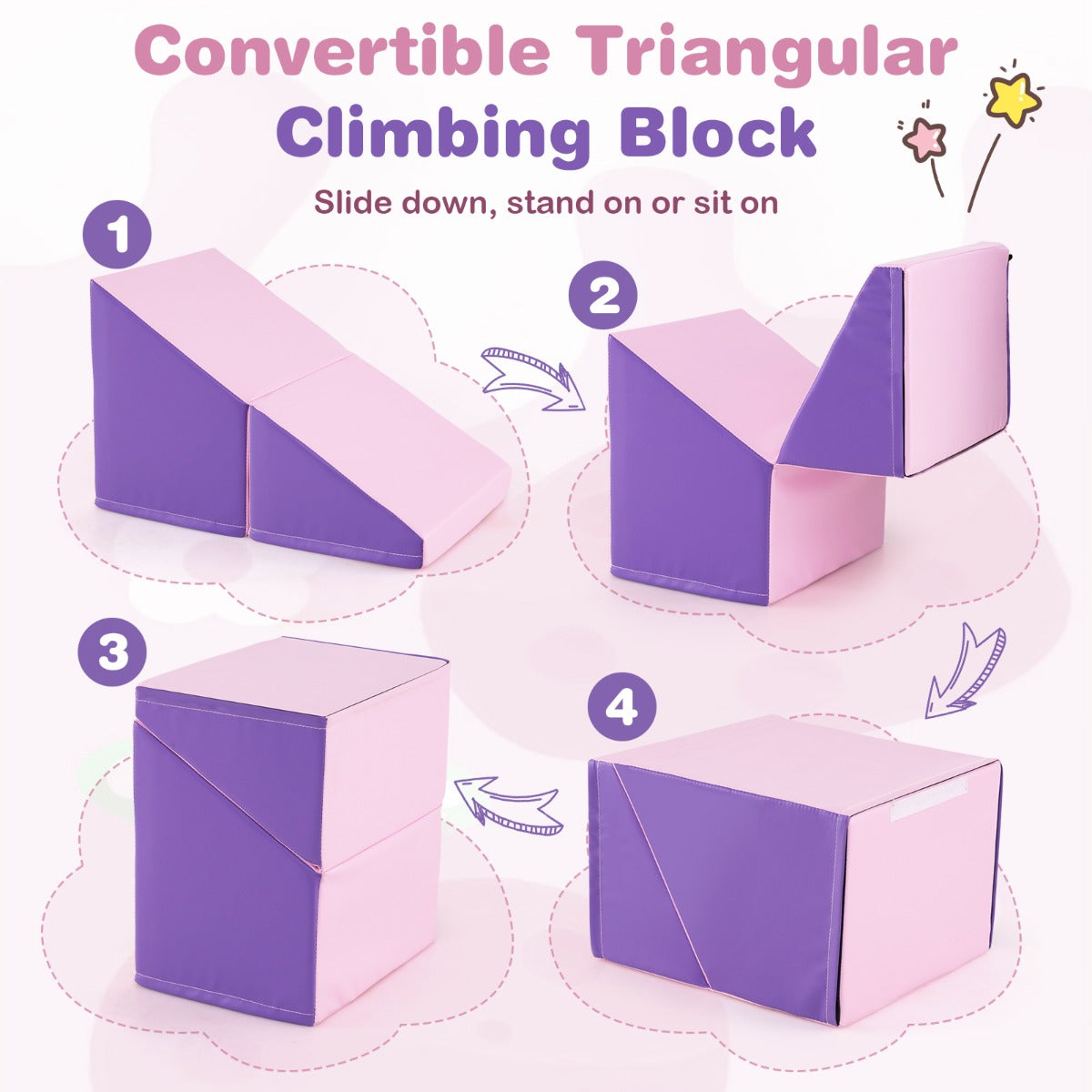 Foam Climbing Blocks | Colorful 6-Piece Set for Toddlers