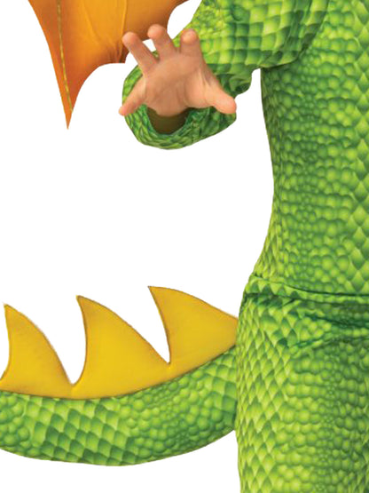 Red Dragon Deluxe Costume | 3D Mask Wings Tail Jumpsuit Kids