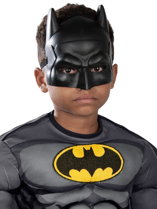 Batman Deluxe Kids Costume Set with Accessories, perfect for imaginative play at home.