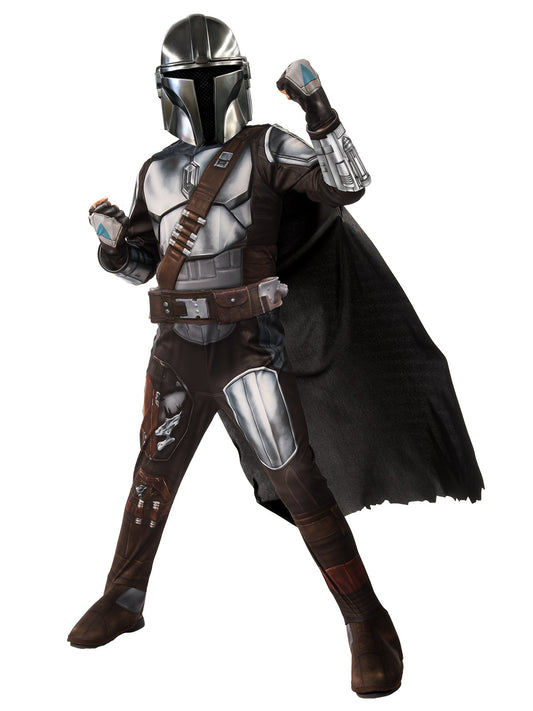 Mandalorian Premium Kids Costume - Star Wars deluxe outfit for home dress-up play.