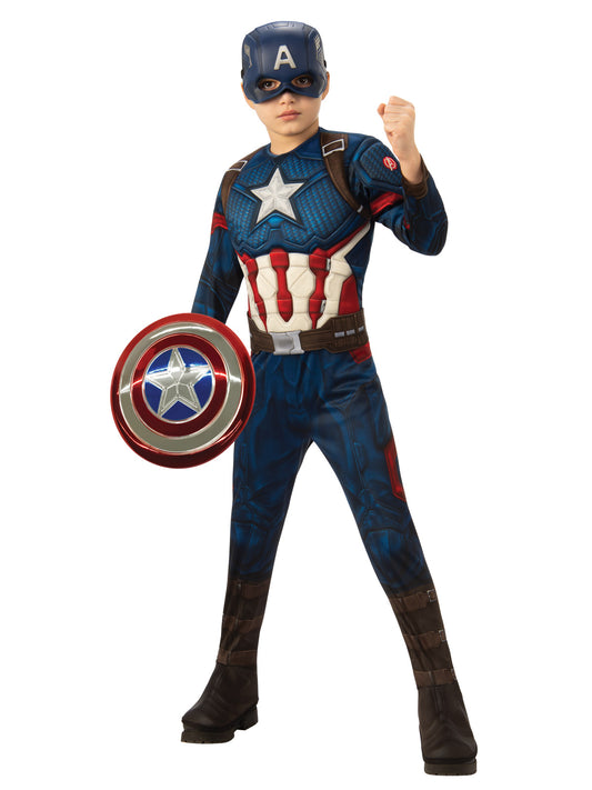 Captain America Kids Costume with Shield | Red White Blue Marvel