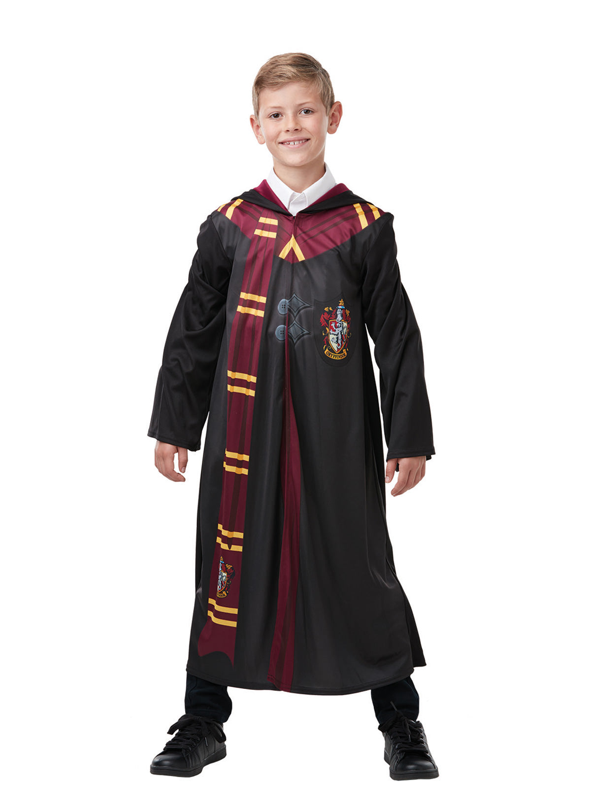 Gryffindor robe costume for kids from Harry Potter series, perfect for imaginative home play.