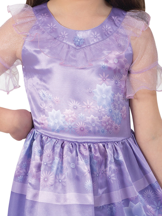 Isabela Encanto Disney Princess Costume for Girls, ideal for dress-up play at home.