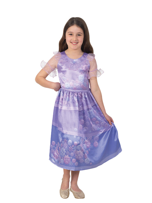 Isabela Encanto Disney Princess Costume for Girls - Ideal for magical dress-up play at home.