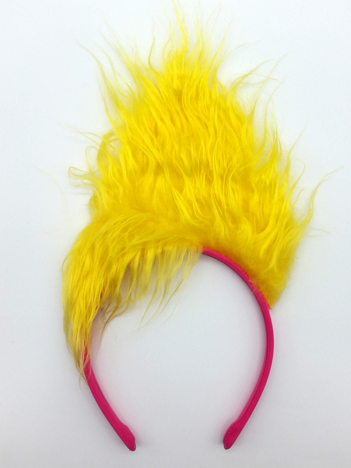 Trolls Viva Yellow Blonde Hair Headband, perfect for kids dress-up play at home.