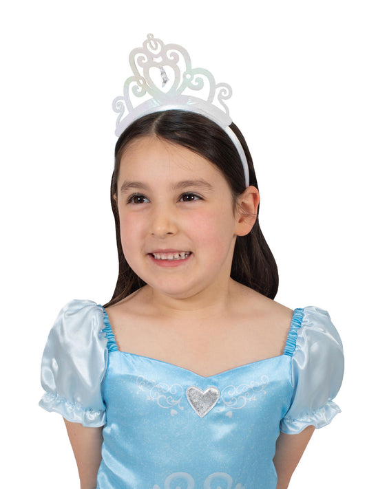 Disney Cinderella tiara with glass slipper pendant, perfect for playtime enchantment.