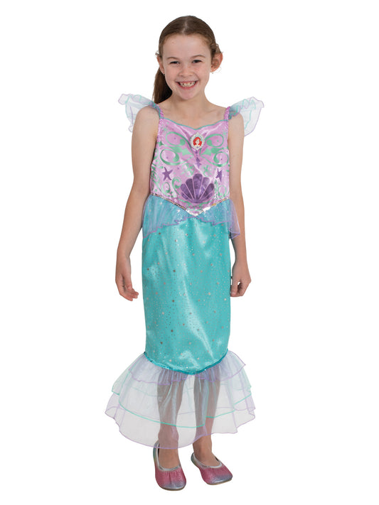 Disney Ariel Sparkle Mermaid Costume for Kids - Shimmery details for magical playtime fun.