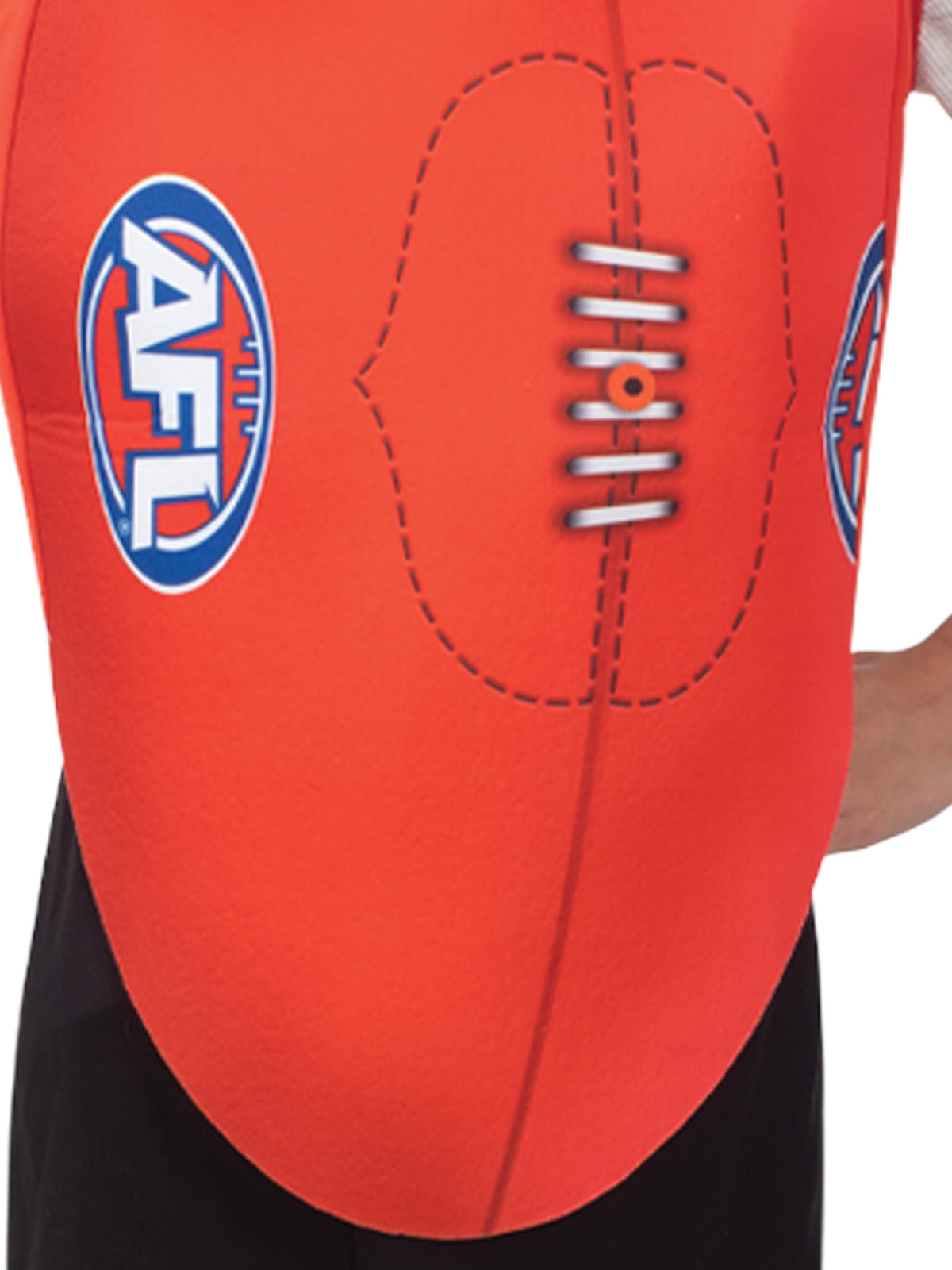 Kids AFL football costume tabard tunic, officially licensed for home play.