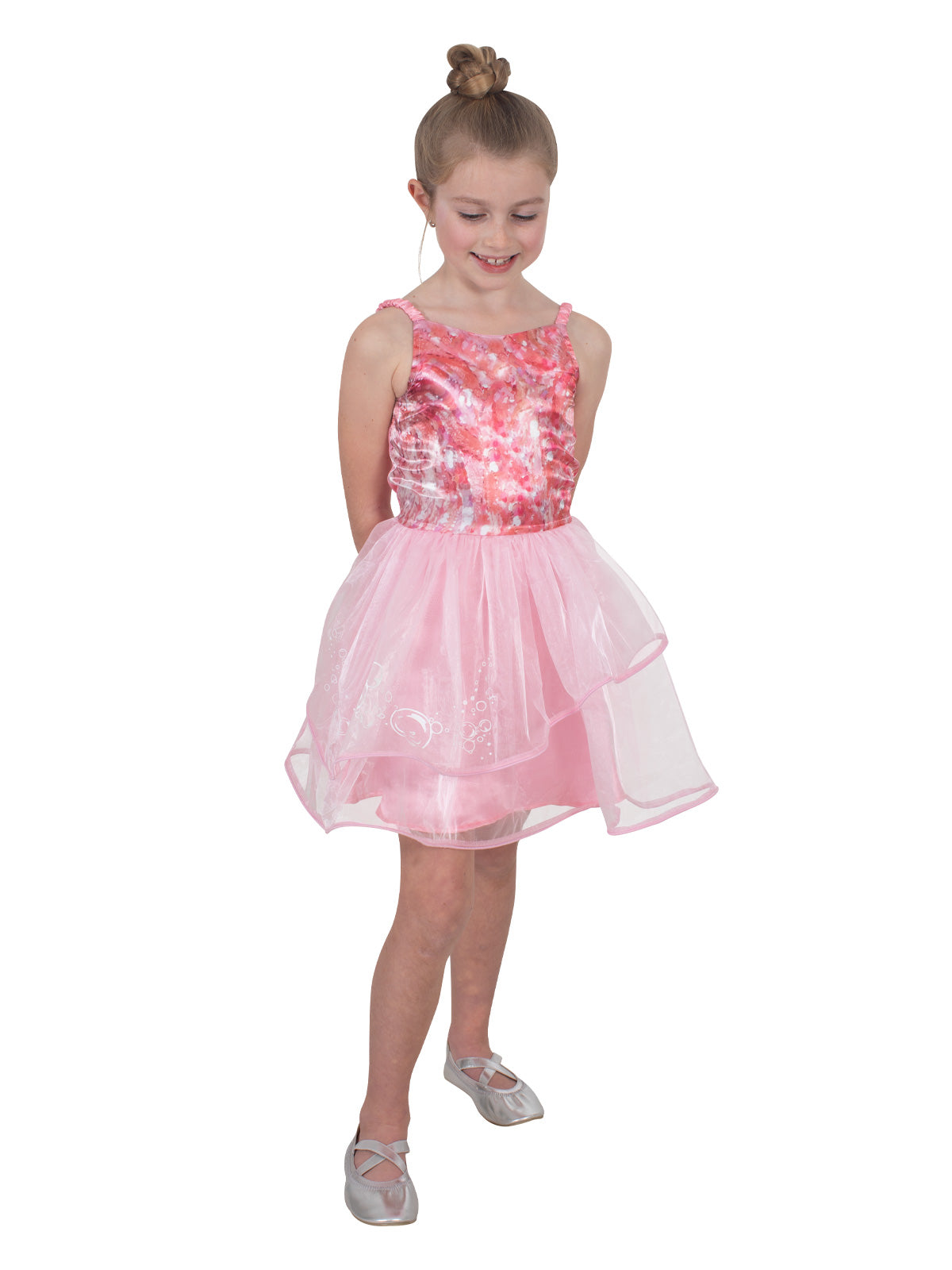 Glinda Pink Tutu Dress Costume for Girls Perfect for fun dress up play at home.