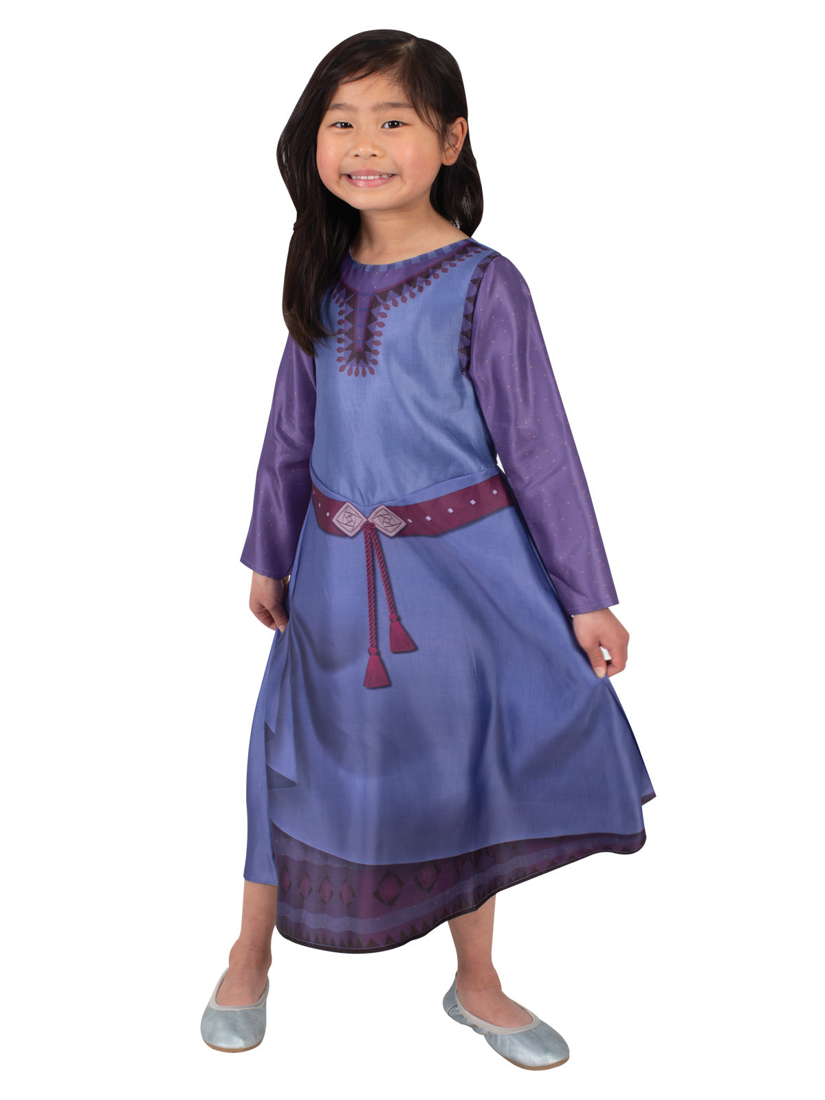 Princess Asha Costume - Disney Wish Dress for Girls, ideal for imaginative play and dress-up