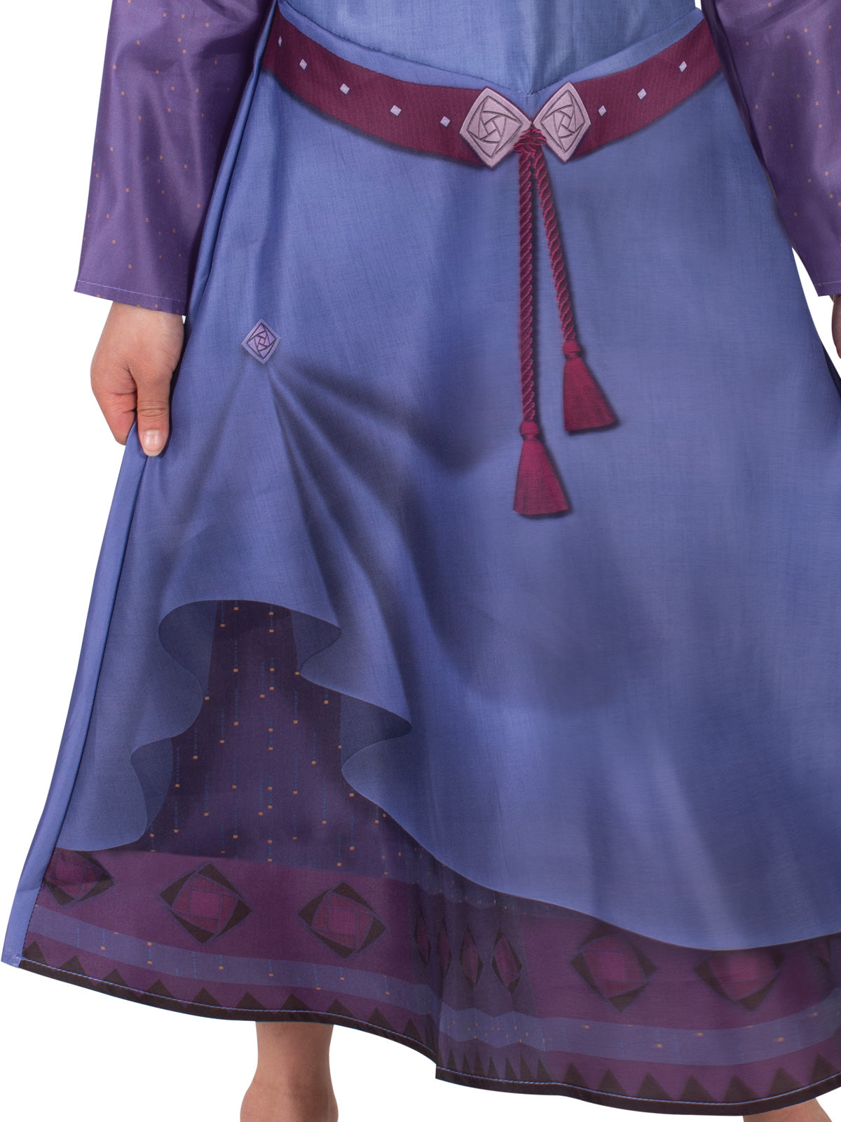 Princess Asha Costume - Disney Wish Dress for Girls, ideal for magical make-believe play.