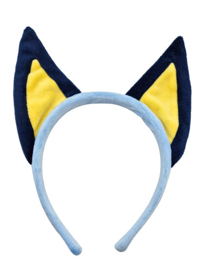 Soft blue felt Bluey ears headband brings the beloved cartoon character to life for playful dress-up fun.