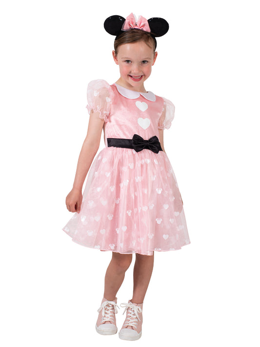 Minnie Mouse Pink Costume with Sequin Ears | Disney Official, perfect for kids dress-up fun.