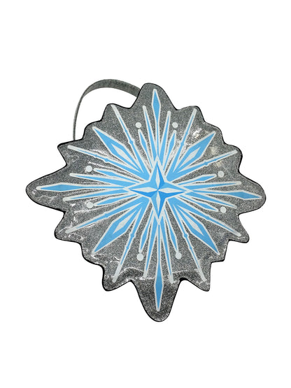Elsa Frozen hair braid & snowflake bag set for kids â€“ perfect for imaginative play.
