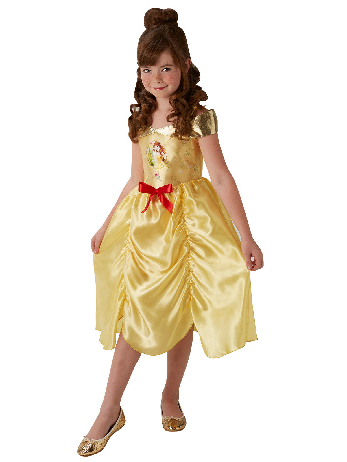 Belle Disney Princess Costume | Yellow Satin Dress Kids