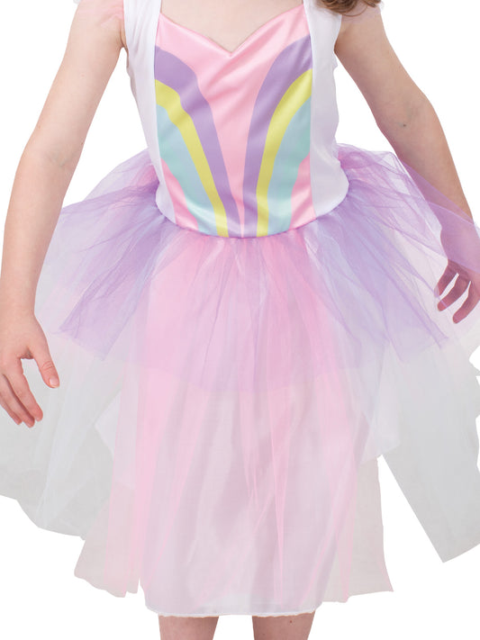 Kids unicorn costume for magical play at home, with sparkly details and cozy fabric.