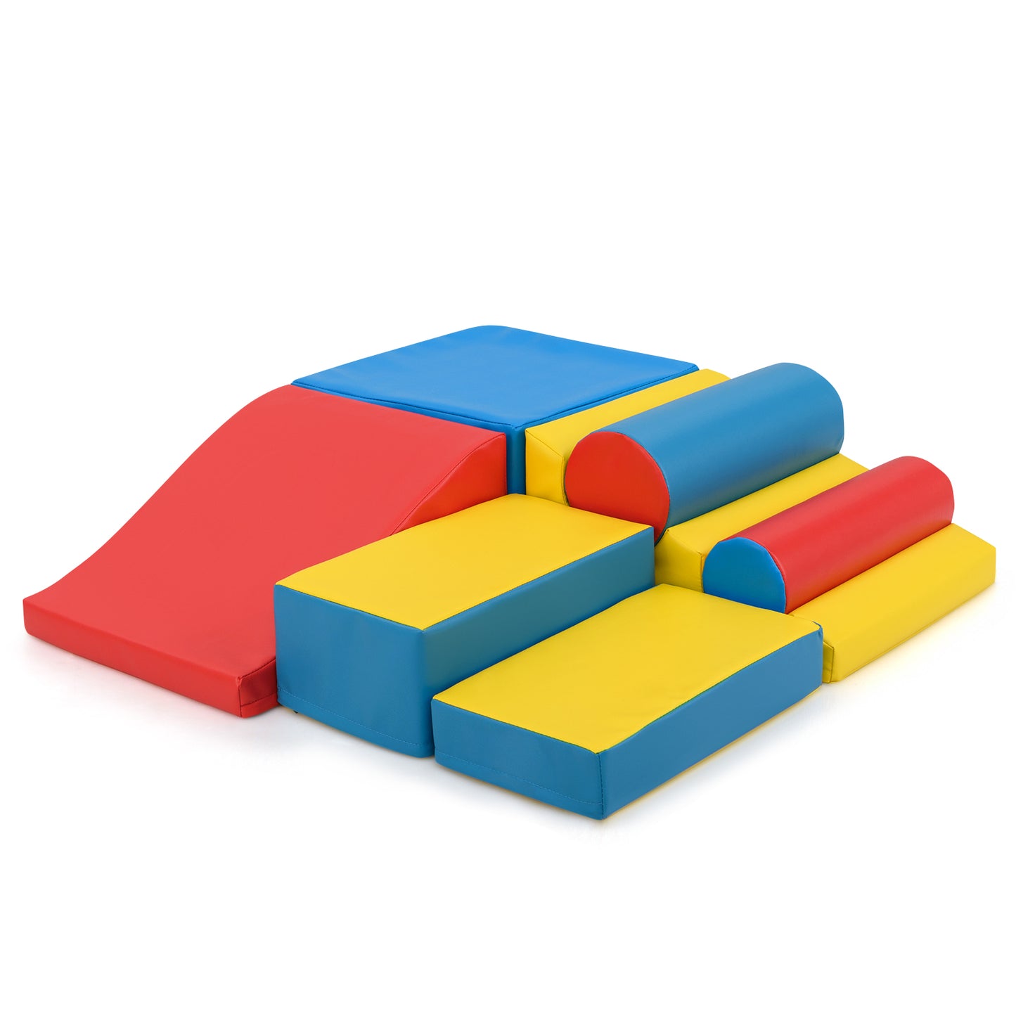 7 Piece Multicolor Foam Building Blocks | Creative Play Set