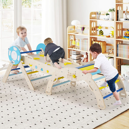 8 In 1 Montessori Climber Set | Macaron Natural Beech Wood