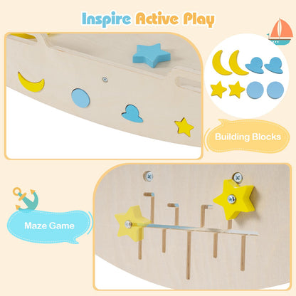 8 In 1 Montessori Climber Set | Macaron Natural Beech Wood
