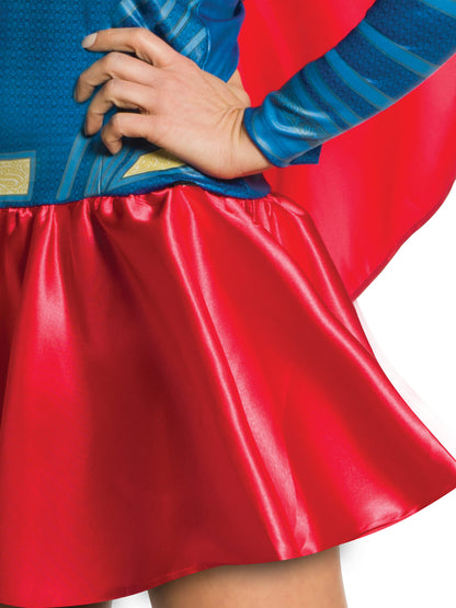 DC Comics Supergirl Adult Costume with Cape and Stockings