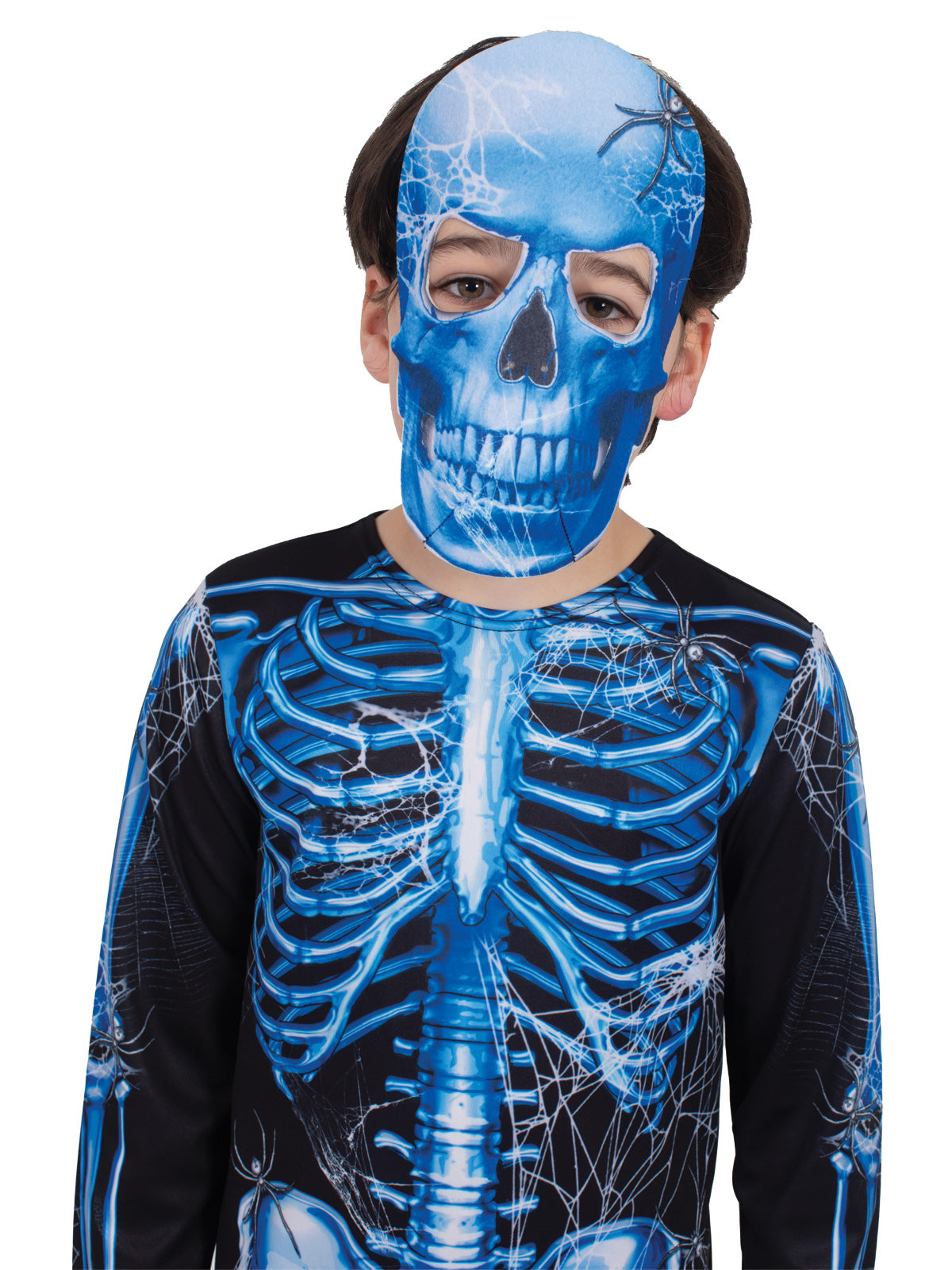 SKELETON NEON BLUE COSTUME CHILD